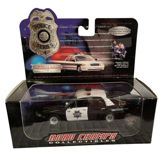 2– Road Champs Collectibles, 1999 Limited Edition, Series #4. Police Series - Picture 5 of 9